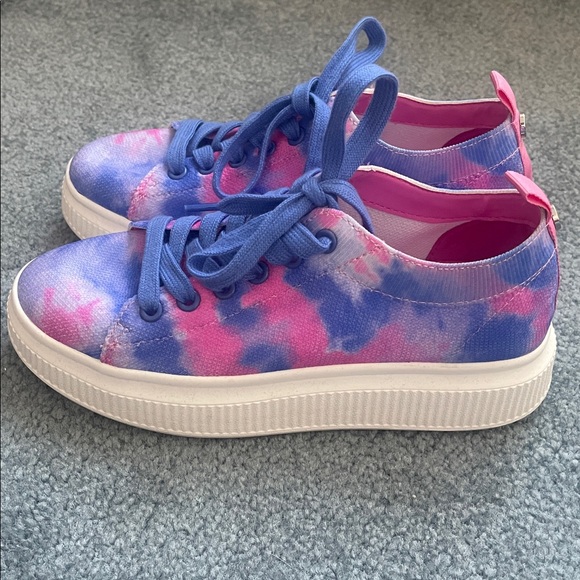 BP Vibrant Tie-Dye Lace-Up Sneakers - Picture 2 of 3